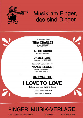 James Bolden, Jack Robinson, Tina Charles, Al Downing, James Last, Nancy Becker: I love to love
