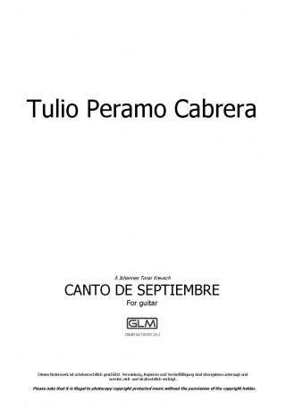 Tulio Peramo Cabrera: Canto de Septiembre