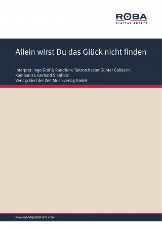 Wolfgang Brandenstein: Allein wirst Du das Glück nicht finden