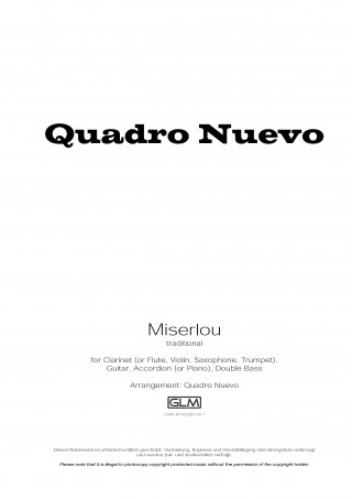 Mulo Francel, Andreas Hinterseher, D. D. Lowka, Robert Wolf: Miserlou