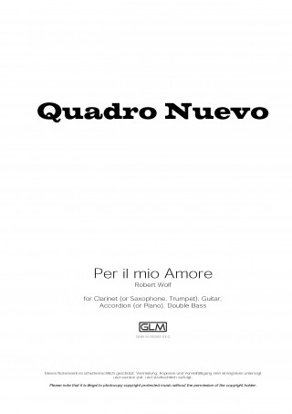 Robert Wolf: Per il mio amore