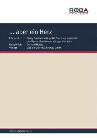 Gerhard Honig, Fred Gertz: ... aber ein Herz