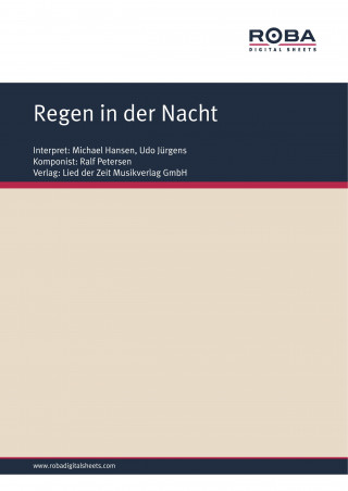 Ralf Petersen, Hans Hardt: Regen in der Nacht