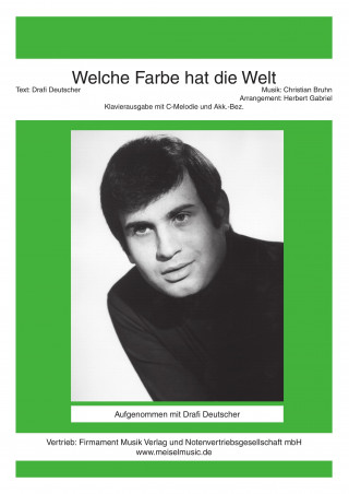 Drafi Deutscher, Christian Bruhn: Welche Farbe hat die Welt