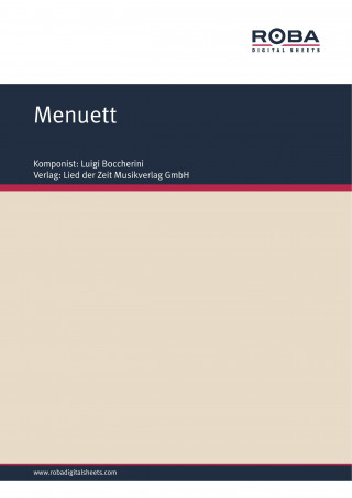 Luigi Boccherini, Hans Bath: Menuett