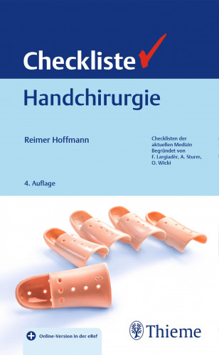 Reimer Hoffmann: Checkliste Handchirurgie