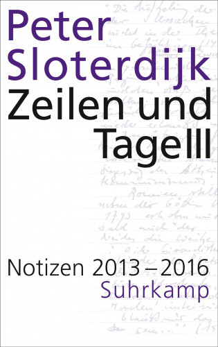 Peter Sloterdijk: Zeilen und Tage III