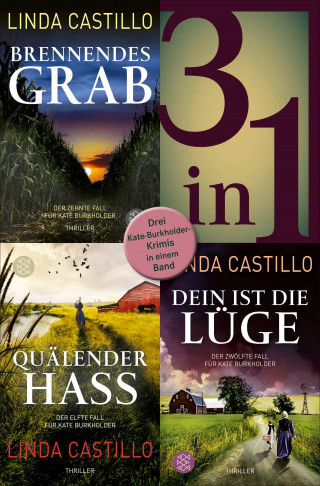 Linda Castillo: Brennendes Grab / Quälender Hass / Dein ist die Lüge - Drei Kate-Burkholder-Krimis in einem Band