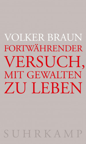 Volker Braun: Fortwährender Versuch, mit Gewalten zu leben