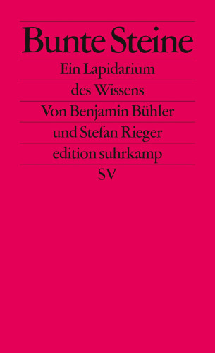 Benjamin Bühler, Stefan Rieger: Bunte Steine