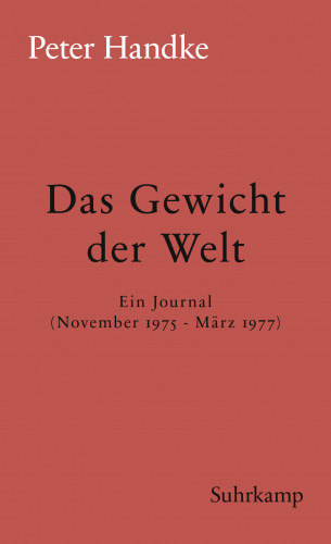 Peter Handke: Das Gewicht der Welt