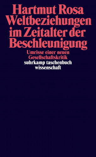 Hartmut Rosa: Weltbeziehungen im Zeitalter der Beschleunigung