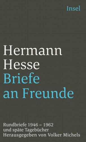 Hermann Hesse: Briefe an Freunde