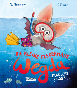 Nanna Neßhöver: Die kleine Fledermaus Wegda: Wegda planscht los