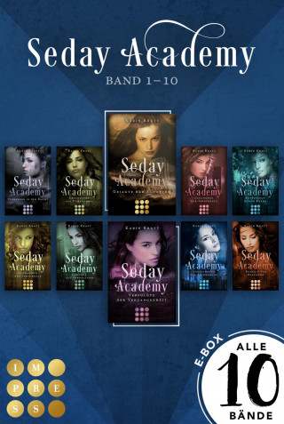 Karin Kratt: Sammelband der romantischen Fantasy-Serie »Seday Academy« Band 1-10 (Seday Academy)