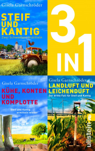 Gisela Garnschröder: Steif und Kantig ermitteln – Die ersten drei Bände der beliebten Cosy-Crime-Reihe