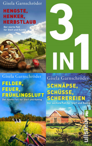 Gisela Garnschröder: Steif und Kantig ermitteln – Band 4-6 der beliebten Cosy-Crime-Reihe