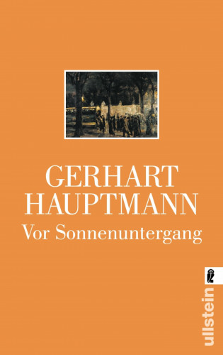 Gerhart Hauptmann: Vor Sonnenuntergang