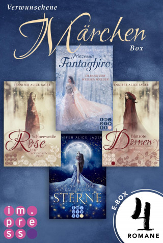 Jennifer Alice Jager: Verwunschene Märchen-Box: Vier Märchen-Romane von Jennifer Alice Jager in einer E-Box!
