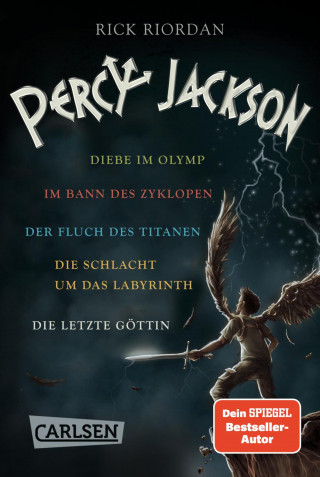 Rick Riordan: Percy Jackson: Moderne Teenager und griechische Monster – Band 1-5 der mythischen Fantasy-Buchreihe in einer E-Box!
