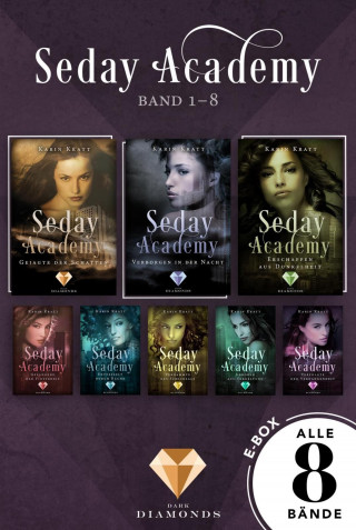 Karin Kratt: Sammelband der romantischen Fantasy-Serie »Seday Academy« Band 1-8 (Seday Academy)
