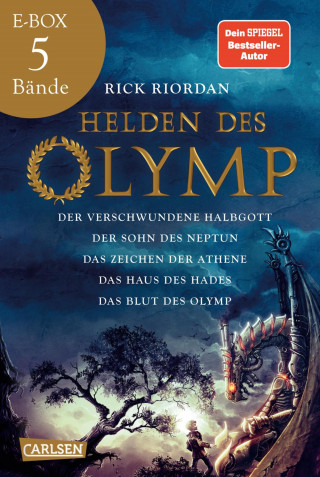 Rick Riordan: Helden des Olymp: Drachen, griechische Götter und römische Mythen – Band 1-5 der Fantasy-Reihe in einer E-Box!