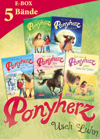 Usch Luhn: Ponyherz: Band 1-5 der beliebten Pferde-Abenteuer-Serie im Sammelband!