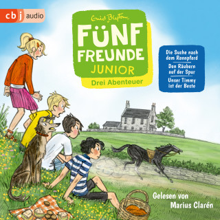 Enid Blyton: Fünf Freunde JUNIOR - Drei Abenteuer - Die Suche nach dem Rennpferd. Den Räubern auf der Spur. Unser Timmy ist der Beste