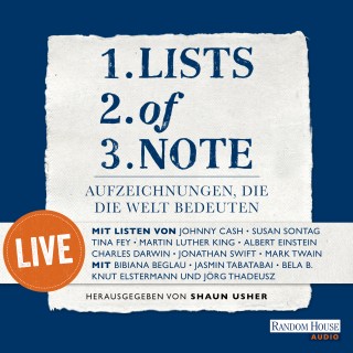 Lists of note – live