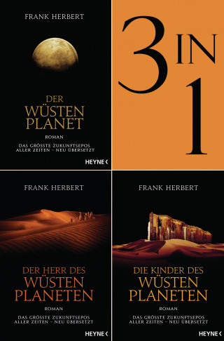 Frank Herbert: Der Wüstenplanet Band 1-3: Der Wüstenplanet / Der Herr des Wüstenplaneten / Die Kinder des Wüstenplaneten (3in1-Bundle)