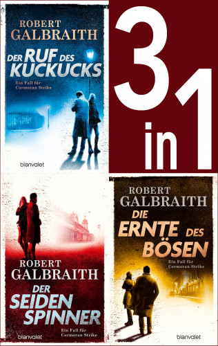 Robert Galbraith: Die Cormoran-Strike-Reihe Band 1-3: - Der Ruf des Kuckucks / Der Seidenspinner / Die Ernte des Bösen (3in1-Bundle)