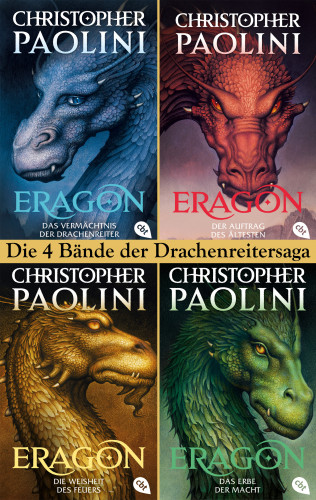 Christopher Paolini: Eragon Band 1-4: Das Vermächtnis der Drachenreiter / Der Auftrag des Ältesten / Die Weisheit des Feuers / Das Erbe der Macht (4in1-Bundle)