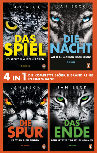 Jan Beck: Die Björk und Brand Reihe Band 1-4: Das Spiel, Die Nacht, Die Spur, Das Ende (4in1-Bundle)