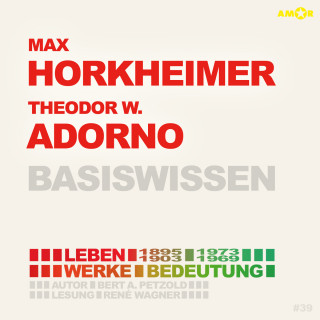 Bert Alexander Petzold: Max Horkheimer (1895-1973) und Theodor W. Adorno (1903-1969) - Leben, Werk, Bedeutung - Basiswissen (Ungekürzt)