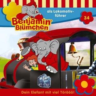 Elfie Donnelly: Benjamin Blümchen, Folge 34: Benjamin als Lokomotivführer
