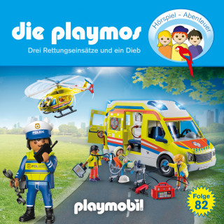 David Bredel, Florian Fickel: Die Playmos - Das Original Playmobil Hörspiel, Folge 82: Drei Rettungseinsätze und ein Dieb