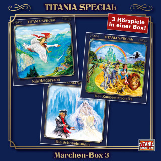 Selma Lagerlöf, Lyman Frank Baum, Hans Christian Andersen: Titania Special, Märchenklassiker, Box 3: Nils Holgersson, Der Zauberer von Oz, Die Schneekönigin