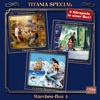 Carlo Collodi, Hans Christian Andersen: Titania Special, Märchenklassiker, Box 4: Pinocchio, Das kleine Mädchen mit den Schwefelhölzern, Die kleine Meerjungfrau