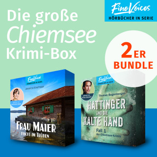 Jessica Kremser, Thomas Bogenberger: Die große Chiemsee Krimi-Box - Frau Maier fischt im trüben: Chiemgau-Krimi + Hattinger und die kalte Hand: Chiemsee-Krimi (ungekürzt)