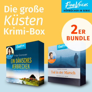 Frida Gronover, Hannes Nygaard: Die große Küsten Krimi-Box - Ein dänisches Verbrechen: Gitte Madsen ermittelt + Tod in der Marsch: Hinterm Deich Krimi (ungekürzt)