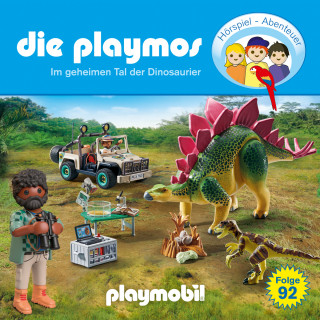Simon X. Rost, Florian Fickel: Die Playmos, Folge 92: Im geheimen Tal der Dinosaurier (Das Original Playmobil Hörspiel)