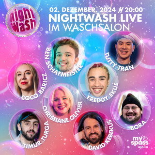 Ben Schafmeister, Bora, Timur Turga, Coco Baricz, Christiane Olivier, Freddy Ekué, David Kebekus, Tutty Tran: NightWash Live, Dezember 2024