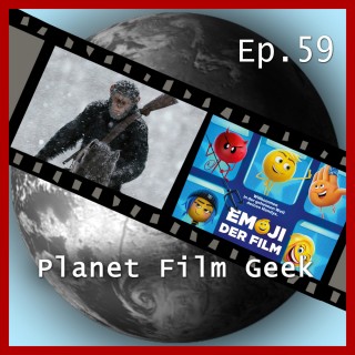 Johannes Schmidt, Colin Langley: Planet Film Geek, PFG Episode 59: Planet der Affen: Survival, Emoji - Der Film