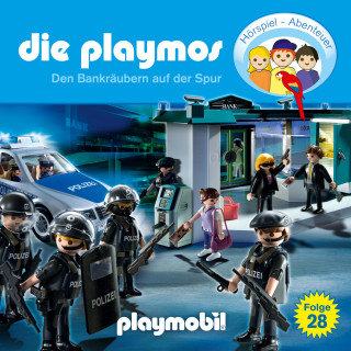 Simon X. Rost, Florian Fickel: Die Playmos - Das Original Playmobil Hörspiel, Folge 28: Den Bankräubern auf der Spur