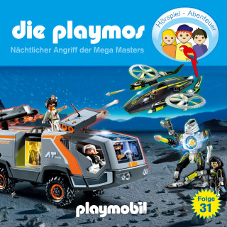 Simon X. Rost, Florian Fickel: Die Playmos - Das Original Playmobil Hörspiel, Folge 31: Nächtlicher Angriff der Mega Masters