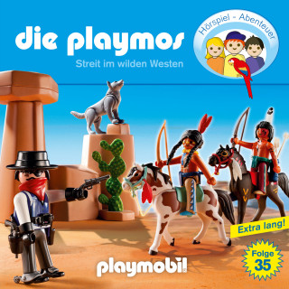 David Bredel, Florian Fickel: Die Playmos - Das Original Playmobil Hörspiel, Folge 35: Streit im Wilden Westen