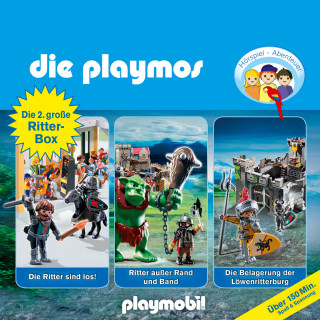 Simon X. Rost, David Bredel, Florian Fickel: Die Playmos - Das Original Playmobil Hörspiel, Die 2. große Ritter-Box, Folgen 24, 45, 55