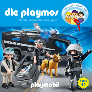 Simon X. Rost, Florian Fickel: Die Playmos - Das Original Playmobil Hörspiel, Folge 41: Sondereinsatz Geldtransport!
