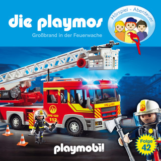 David Bredel, Florian Fickel: Die Playmos - Das Original Playmobil Hörspiel, Folge 42: Großbrand in der Feuerwache
