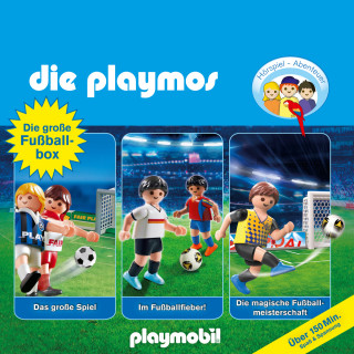 Simon X.Rost, David Bredel, Florian Fickel: Die Playmos - Das Original Playmobil Hörspiel, Die grosse Fussball-Box, Folgen 7, 51, 60 (Hörspiel)